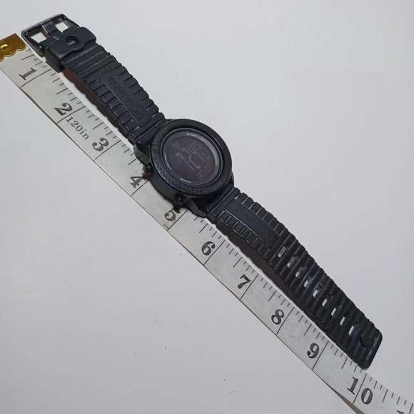 Columbia Digital Watch CT010 J11 Blavk Ruber Straps Working New Battery - Picture 7 of 8